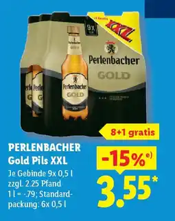Lidl PERLENBACHER Gold Pils XXL Angebot