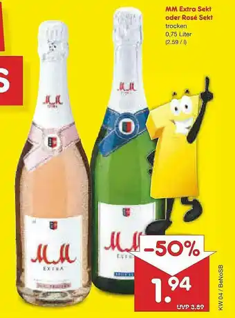 Netto Marken-Discount Mm Extra Sekt Oder Rosé Sekt Angebot