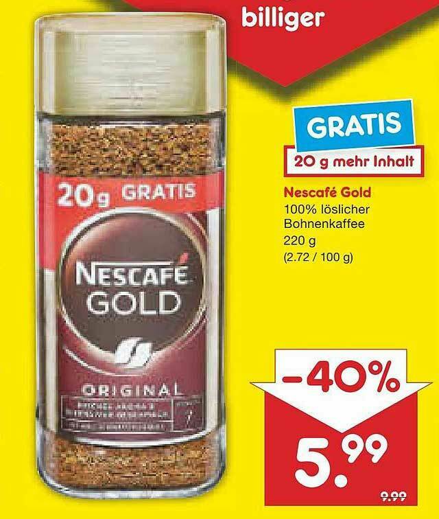 Nescafe Gold Angebot Bei Netto Marken Discount