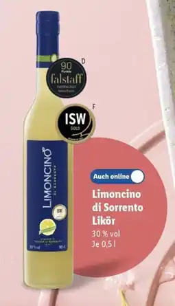 Lidl Limoncino di Sorrento Likör Angebot