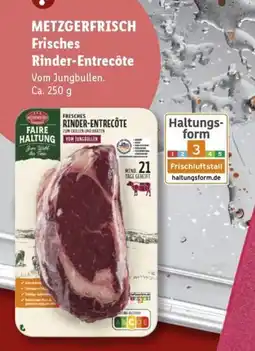 Lidl METZGERFRISCH Frisches Rinder-Entrecôte Angebot