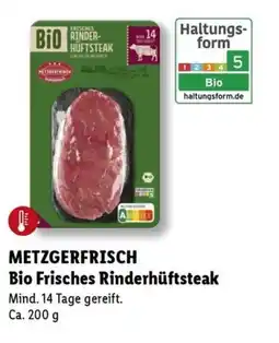 Lidl METZGERFRISCH Bio Frisches Rinderhüftsteak Angebot