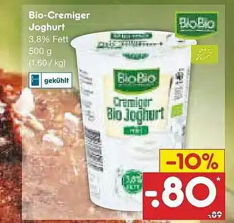 Netto Marken-Discount Biobio Bio-cremiger Joghurt Angebot