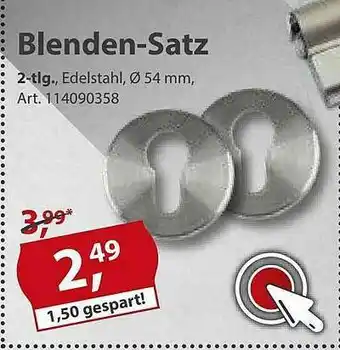 Sonderpreis Baumarkt Blenden-satz Angebot