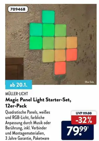 Aldi Süd Müller-licht Magic Panel Light Starter-set 12er-pack Angebot