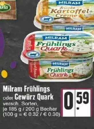 Edeka Milram Frühlings Oder Gewürz Quark Angebot