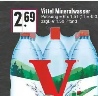 Edeka Vittel Mineralwasser Angebot