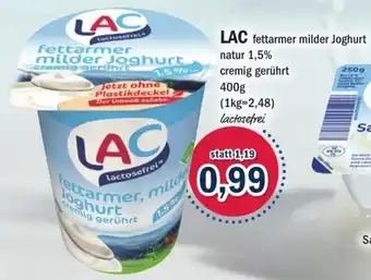 Aktiv Irma LAC Fettarmer Milder Joghurt 400g Angebot