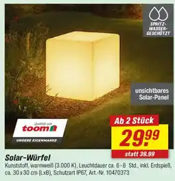 toom Baumarkt Solar-Würfel Angebot