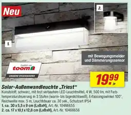 toom Baumarkt Solar-Außenwandleuchte „Triest" Angebot