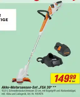 toom Baumarkt STIHL Akku-Motorsensen-Set ,,FSA 30" Angebot