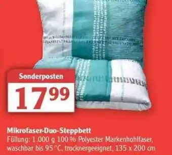 Globus Mikrofaser-duo-steppbett Angebot