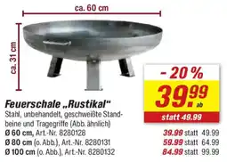 toom Baumarkt Feuerschale,,Rustikal" Angebot