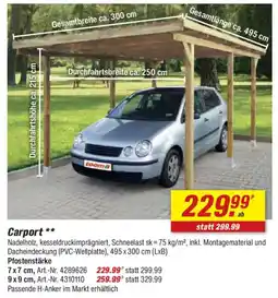 toom Baumarkt Carport Angebot