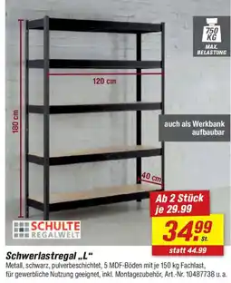 toom Baumarkt SCHULTE REGALWELT Schwerlastregal „L“ Angebot