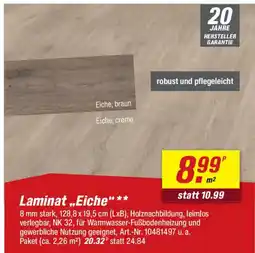 toom Baumarkt Laminat ..Eiche" Angebot