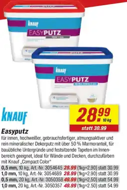 toom Baumarkt KNAUF Easyputz Angebot
