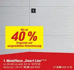 toom Baumarkt 1. Wandfliese,,Smart Line" Angebot