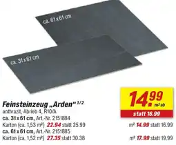 toom Baumarkt Feinsteinzeug ,,Arden" Angebot