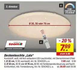 toom Baumarkt Deckenleuchte,,Lola" Angebot