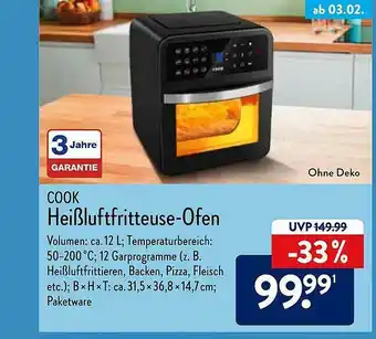 Aldi Nord Heißluftfritteuse Ofen Angebot