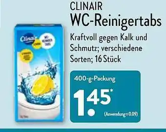 Aldi Nord Clinair Wc-reinigertabs Angebot