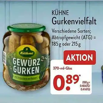 Aldi Nord Kühne Gurkenvielfalt Angebot