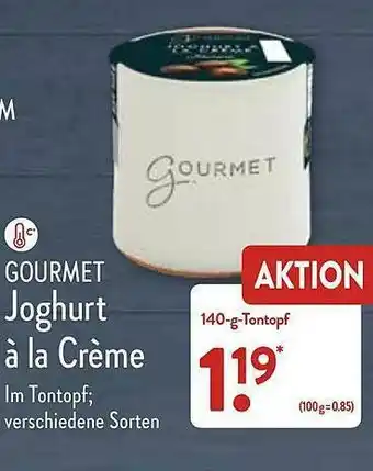 Aldi Nord Gourmet Joghurt à La Crème Angebot