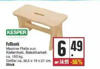 Edeka Kesper Fußbank Angebot