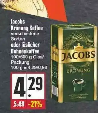 Edeka Jacobs Krönung Kaffee Oder Löslicher Bohnenkaffee Angebot