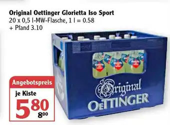 Globus Original Oettinger Glorietta Iso Sport Angebot