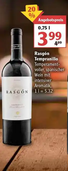 Globus Rasgón Tempranillo Angebot