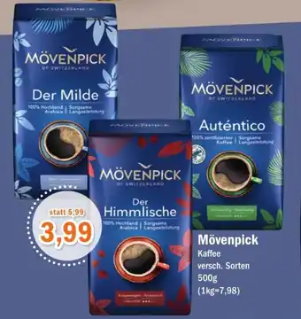 Aktiv Irma Mövenpick Kaffee 500g Angebot