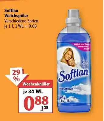 Globus Softlan Weichspüler Angebot