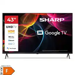 Netto Marken-Discount Sharp 43HL4265E 43 Zoll 4K Ultra HD LED Fernseher Google TV Dolby Vision Atmos HDMI 2.1 Triple Tuner Angebot
