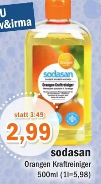 Aktiv Irma Sodasan Orangen Kraftreiniger 500ml Angebot