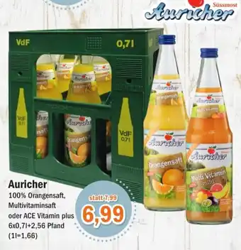 Aktiv Irma Auricher 100% Orangensaft, Multivitaminsaft oder ACE Vitamin plus 6x0,7L Angebot