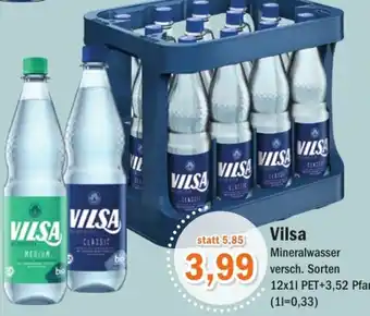 Aktiv Irma Vilsa Mineralwasser 12x1L Angebot