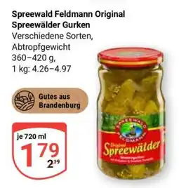 Globus Spreewald Feldmann Original Spreewälder Gurken Angebot