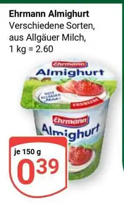 Globus EHRMANN Almighurt Angebot
