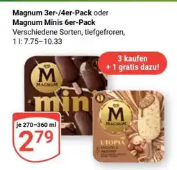 Globus Magnum 3er-/4er-Pack oder Magnum Minis 6er-Pack Angebot