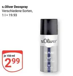 Globus s.Oliver Deospray Angebot