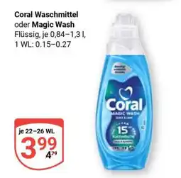 Globus Coral Waschmittel oder Magic Wash Angebot