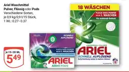 Globus Ariel Waschmittel Pulver, Flüssig oder Pods Angebot