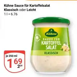 Globus Kühne Sauce für Kartoffelsalat Klassisch oder Leicht Angebot
