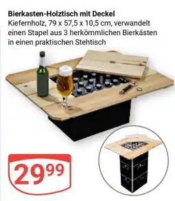 Globus Bierkasten-Holztisch mit Deckel Angebot