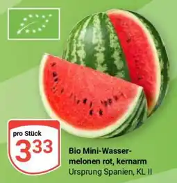 Globus Bio Mini-Wassermelonen rot, kernarm Angebot