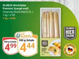 Globus GLOBUS HierZuliebe Premium Spargel weiß Angebot