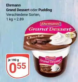 Globus Ehrmann Grand Dessert oder Pudding Angebot