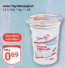 Globus Jeden Tag Naturjoghurt Angebot